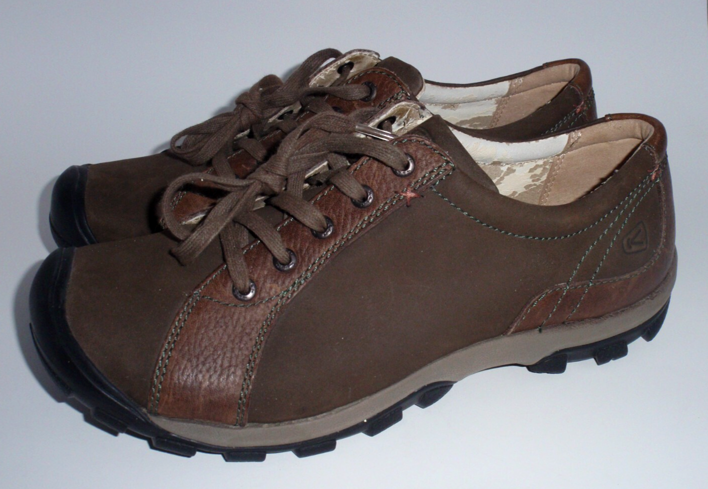 Keen Donna Tg 10 US Sisters Pizzo 1009316 Pelle Marrone Nabuk DA LEGGERE DESCRIZIONE