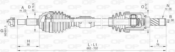 Cardan de transmission gauche pour réparer le train avant Clio IV dCi