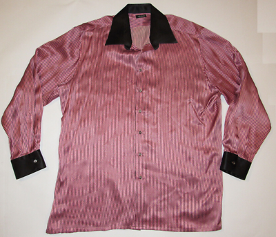 MEN'S BATTAGLIA BEVERLY HILLS SILK LONG SLEEVE SHIRT! STRIPES
