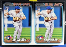 Davis Schneide 2024 Topps Series 1 Rookie Lot RC-Toronto Blue Jays
