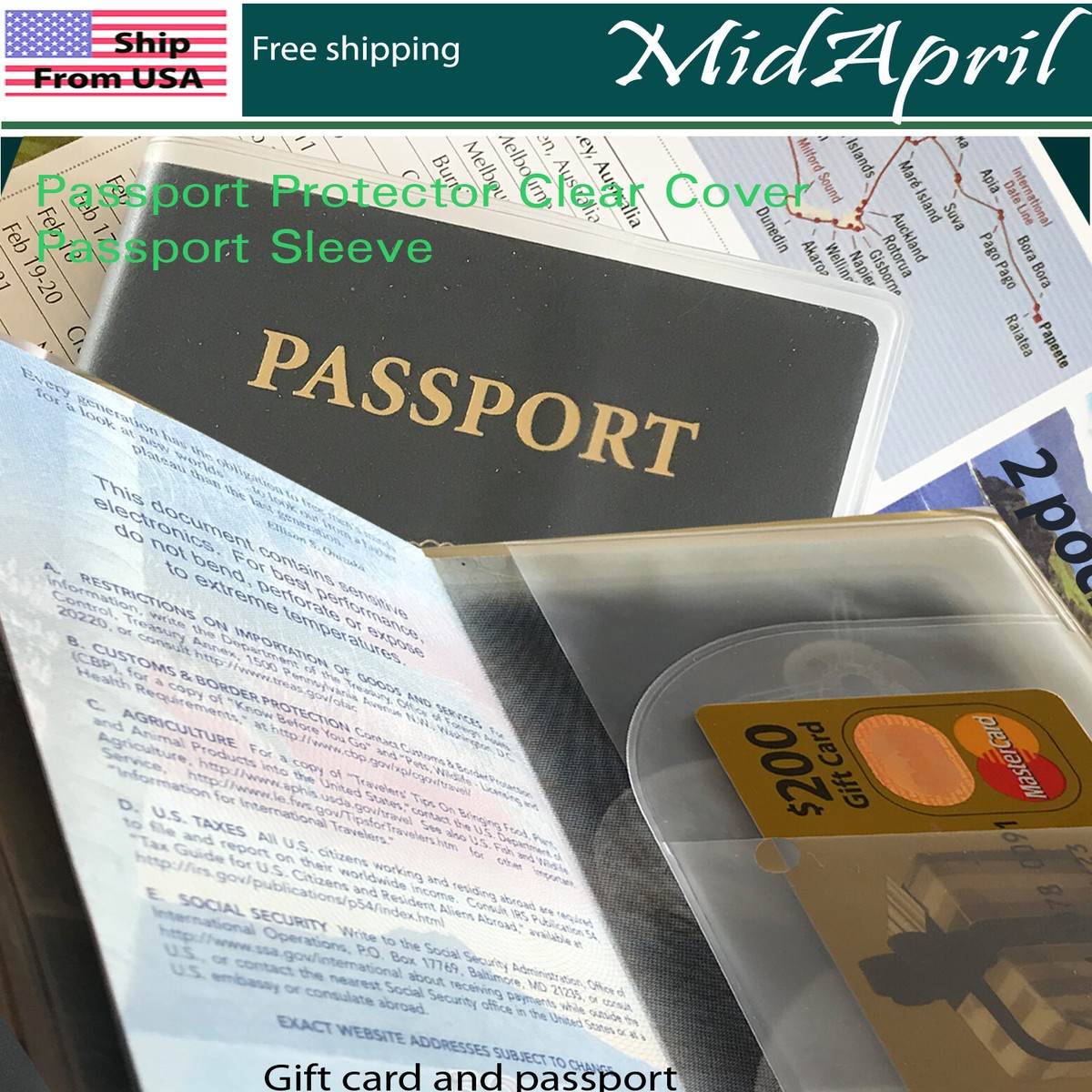 us passport card protective sleeve Set of 20 Rfid Blocking Sleeves 16 Credit & 4 Protector Sleeves and other unauthorized reads RFID Blocking Protectors - Complete