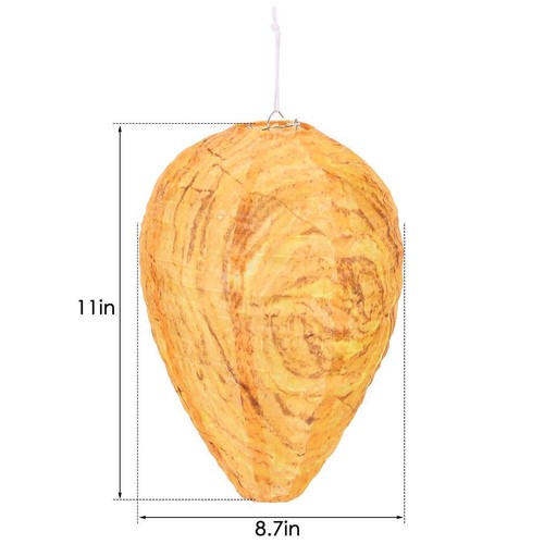 1-3Pack Waterproof Wasp Nest Decoys Hanging Wasp Hornet Fake Wasp Nest Bee Decoy - Picture 8 of 17