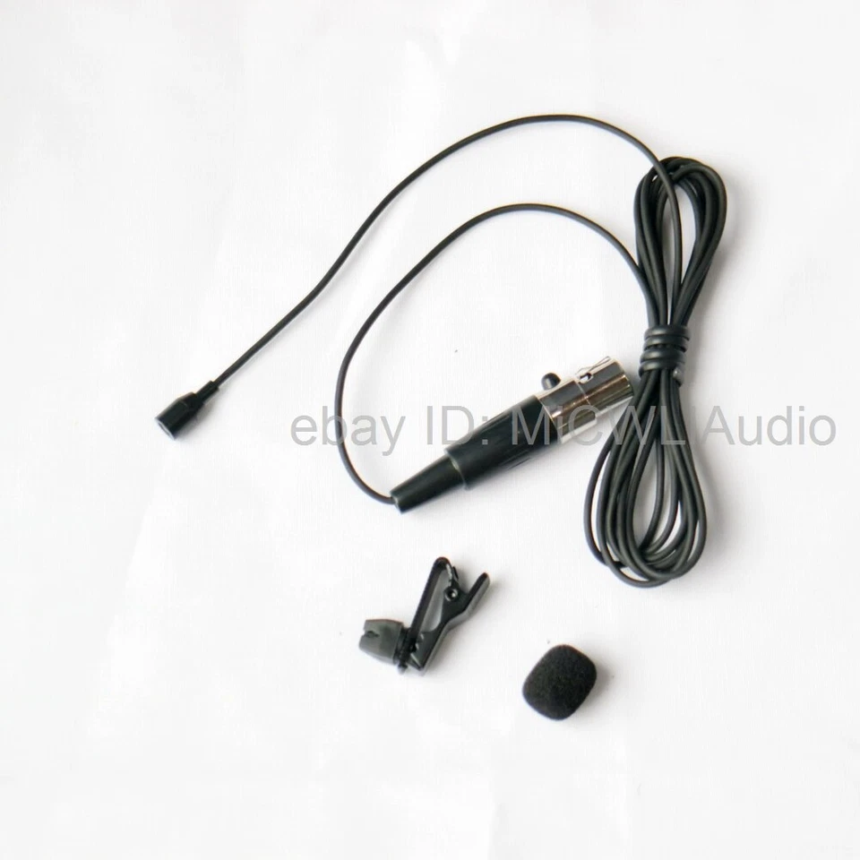 C417 Clip on Lavalier Microphone for AKG Samson XLR 3Pin mini Windscreen Bag - Image 3 of 4