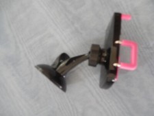 Black Pink Plastic Swivel Auto Mounting Bracket for GPS or Phone NEW