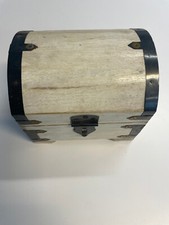 Schatzkiste weiß Schatztruhe Truhe Holztruhe Holzbox Box 14x11x13 cm