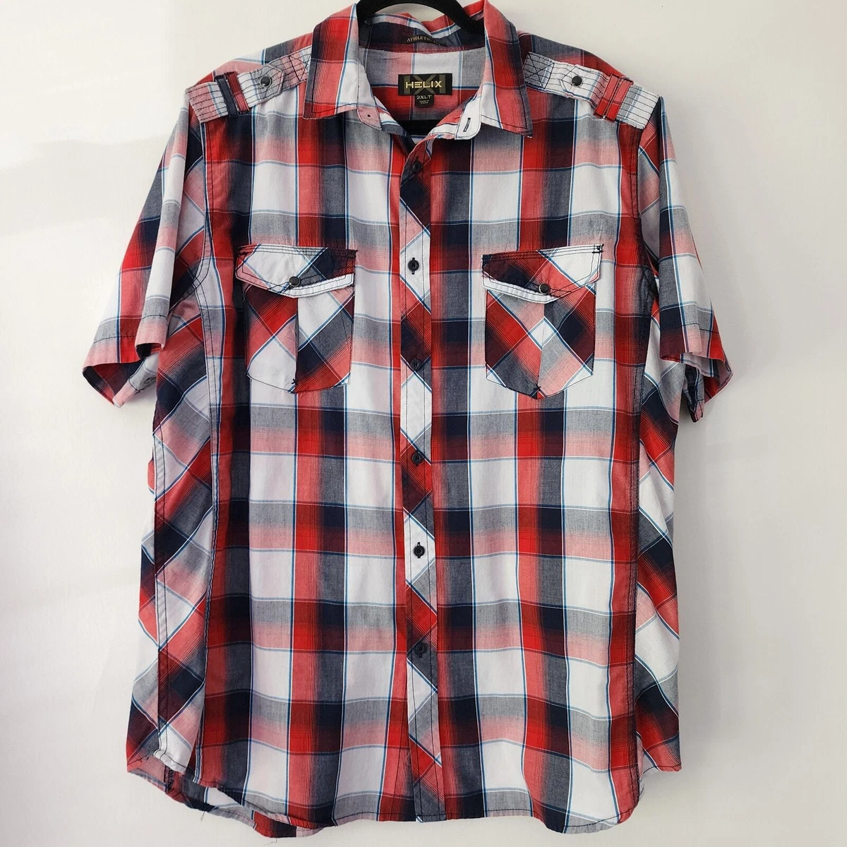 Helix Short Sleeve Red Shirts for Men for sale | eBay