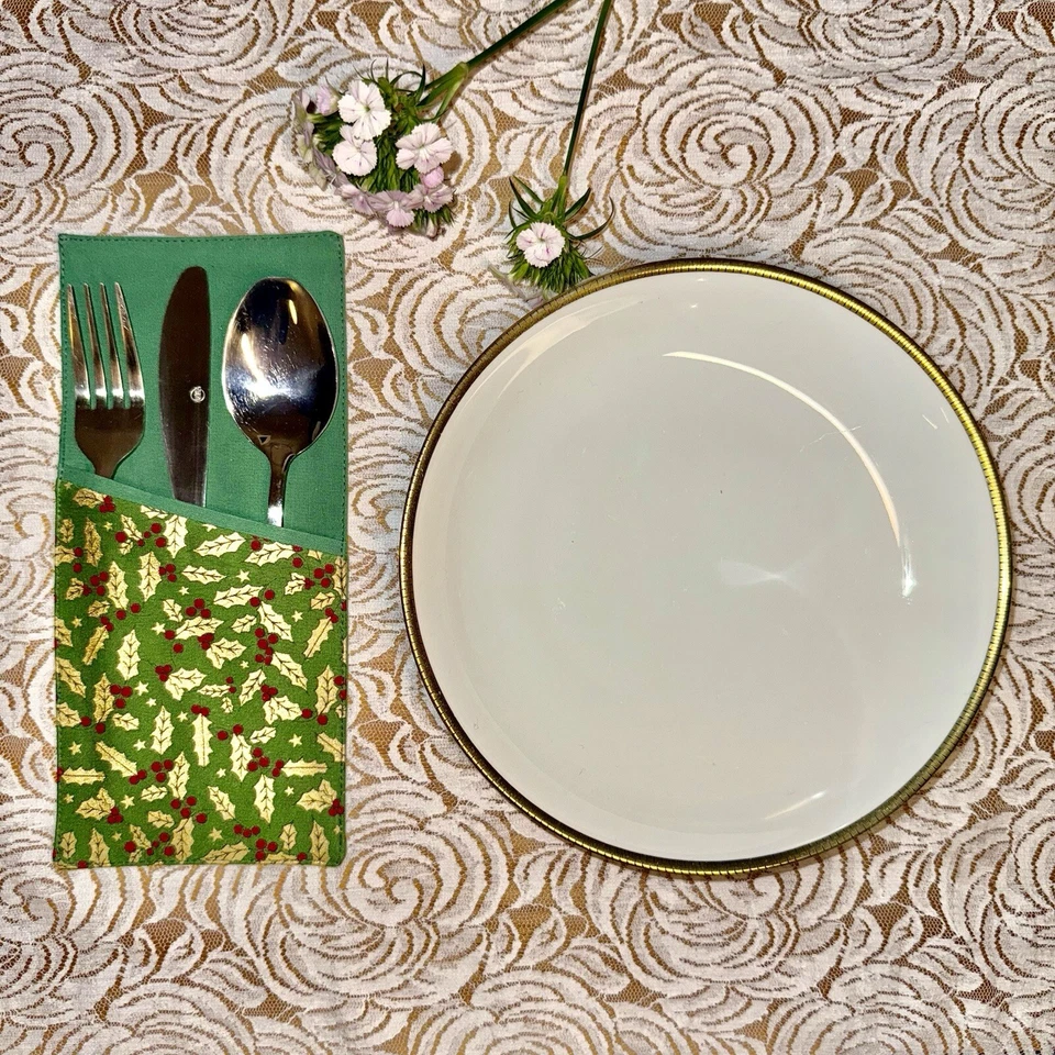 Handgenähte Bestecktaschen - Eleganz für Ihre Festtafel