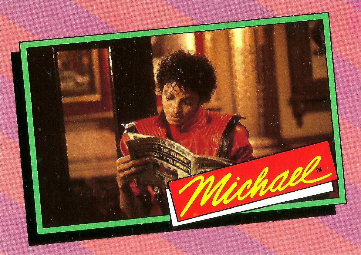 MICHAEL JACKSON, COLLECTIBLE CARD # 20 OF 33, TOPPS YEAR 1984, MJJ
