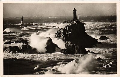 CPA AK Pointe du Raz Le Phare de la Vieille par tempete LIGHTHOUSES (1219324)