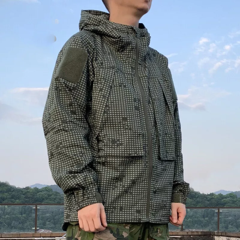 Clearance Under $10 ! BVnarty Jackets for Men Shacket Jacket Coat Fashion  Casual Warm Fleece Waterproof Outdoor Zipper Outwear Long Sleeve Camouflage