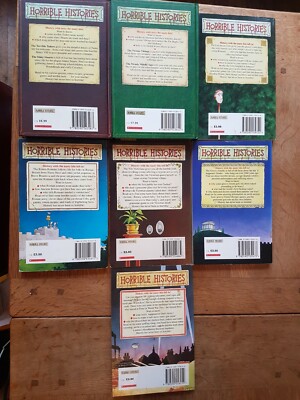 Horrible Histories Books Bundle of 7 books (2 hardback), Terry