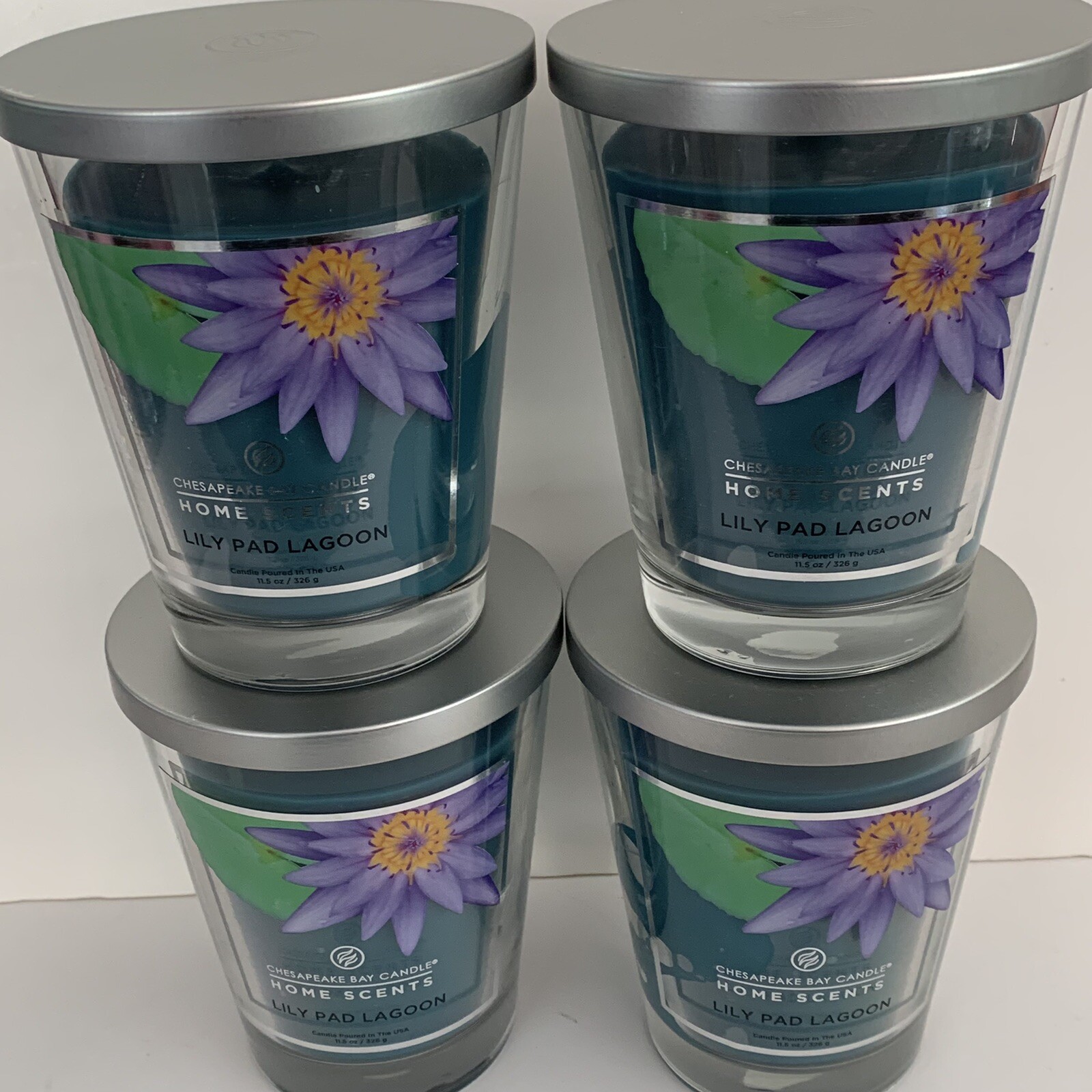 Yankee Candle 4 Chesapeake Bay Home Scents Lily Pad Lagoon 11.5 oz Lot