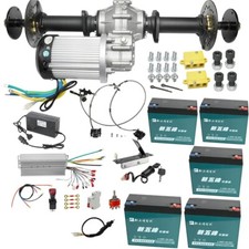 32" Rear Differential Axle kit 60V 2500W Electric Motor Assembly Cart Go kart