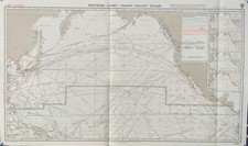 Admiralität 5127(8) Routenkarte - Nordpazifischer Ozean Nautical Genius Karte