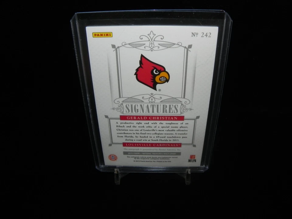 2015 National Treasures College - Rookie Signatures Gerald Christian /99 - Image 3 of 3