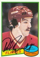Paul Reinhart autographed Hockey Card (Calgary Flames) 1980 O-Pee-Chee #157