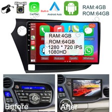 64GB Android 13 Car Stereo Radio GPS Navi Carplay For Honda Insight 2009-2014