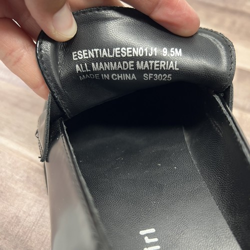 Madden Girl Kassidy Chunky Platform Women 9.5 Slip On Faux Patent Leather Black - Picture 9 of 10