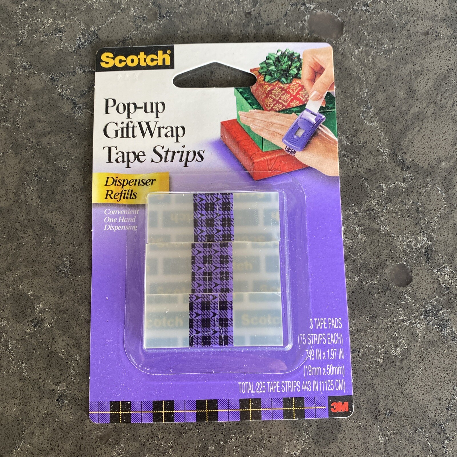 Scotch PopUp Tape Refills 225 Strips (75 Strips/Pad, 3 Pads/Pack) FAST SHIP eBay