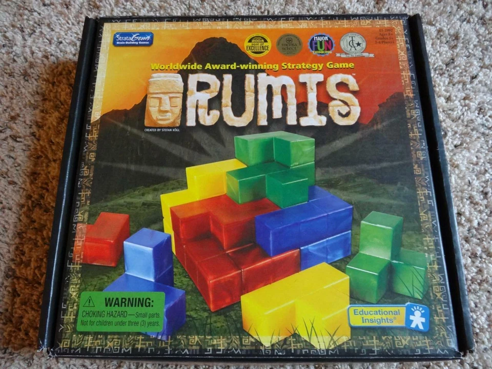 RUMIS STRATEGY BOARD GAME INCA Replacement Set of 3 BUILDING PLAN BOARDS - Image 2 of 4