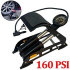 Foot Pump Double Barrel Heavy Duty Inflator For Bike Motorbike Car Van Tyre