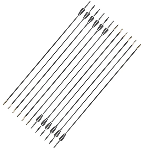 6/12pcs 31" Archery Fiberglass Arrows Target Practice Recurve Bow Hunting - Bild 48 von 49