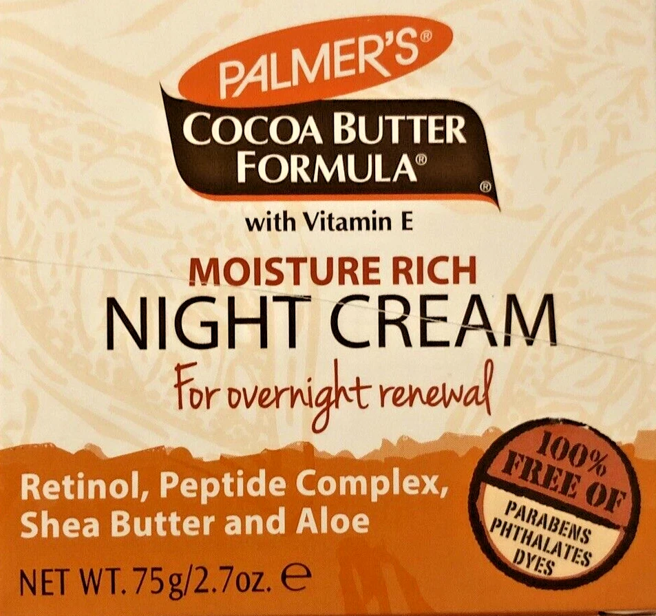 Palmers Cocoa Butter Formula With Vitamin E Night Cream 2.7 oz Jar Discontinued - Image 2 of 4
