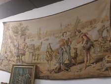 Vecchio Arazzo da parete muro grande antico epoca vintage primi 900 Venezia   