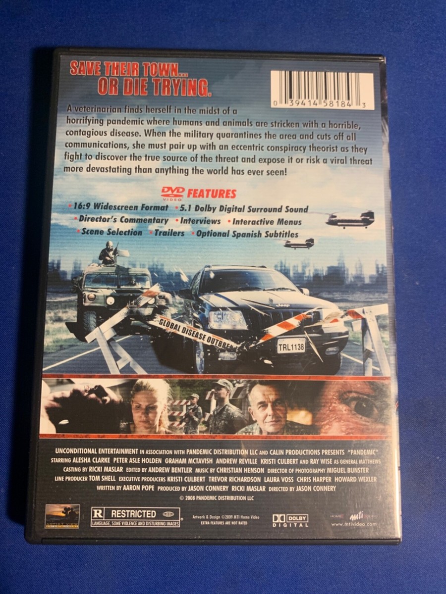 Pandemic (DVD) w/Ray Wise…………. ….Excellent Condition