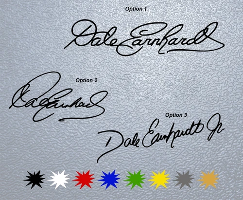 STICKER PEGATINA DECAL VINYL Dale Earnhardt Signature