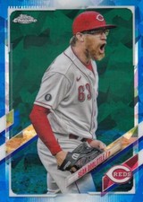 SEAN DOOLITTLE TOPPS CHROME UPDATE SAPPHIRE BASE REDS NATIONALS #US-129 2021 21