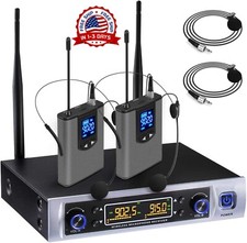 Microfonos Inalambricos PROFESIONALE Para Cantar Karaoke Con Receptor Fiesta NEW