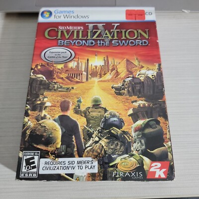 Sid Meier's Civilization 4: Beyond The Sword PC CD-ROM 2007 2 Set Disc