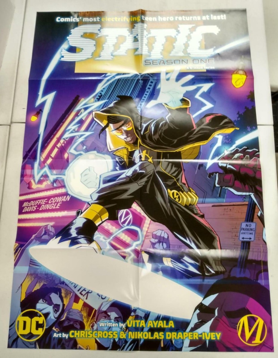 2021 STATIC SEASON 1 Promo Poster ~ 36x24 ~ DC ~ UNUSED ~ RARE