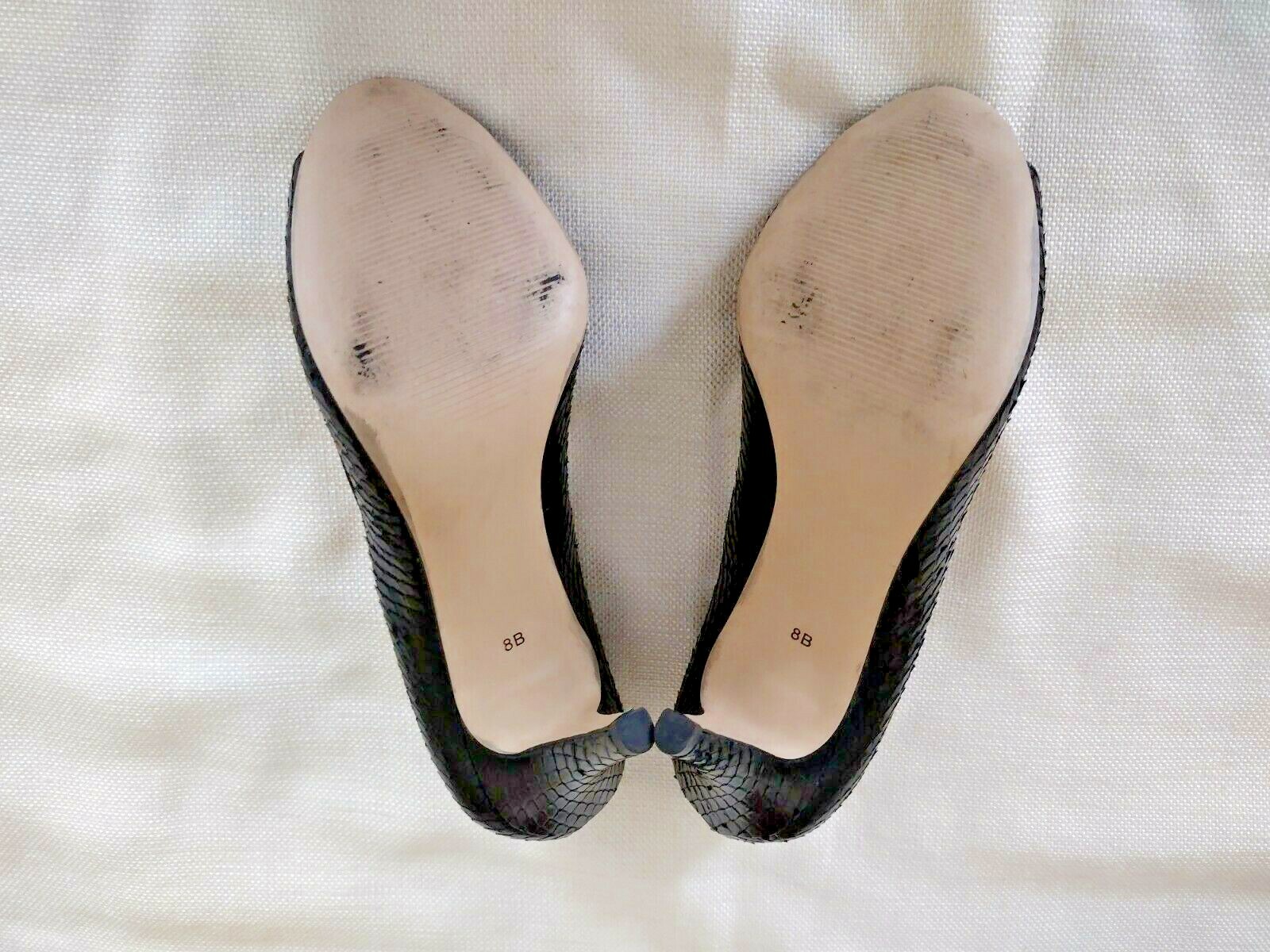 Talbots Brazilian Black Python Leather Stiletto P… - image 4