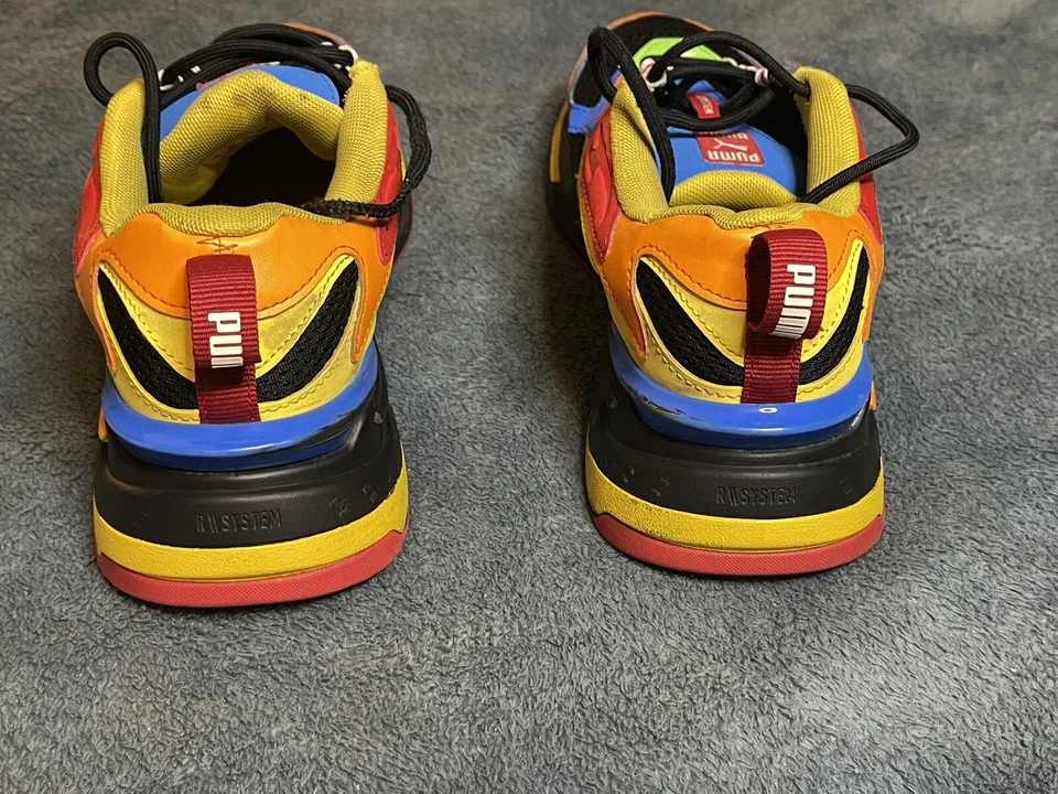 ZAPATILLAS PUMA RS-FAST Multicolor Azul/Amarillo/Naranja. 384750-01 Talla 7c Foto 3 de 4