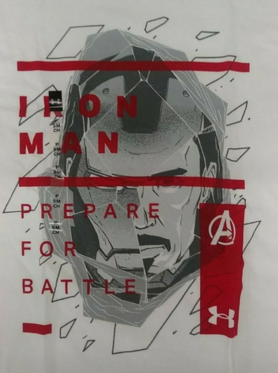Marvel Iron Man Under Armour Heatgear T Shirt Sizes S Xl New W s Ebay