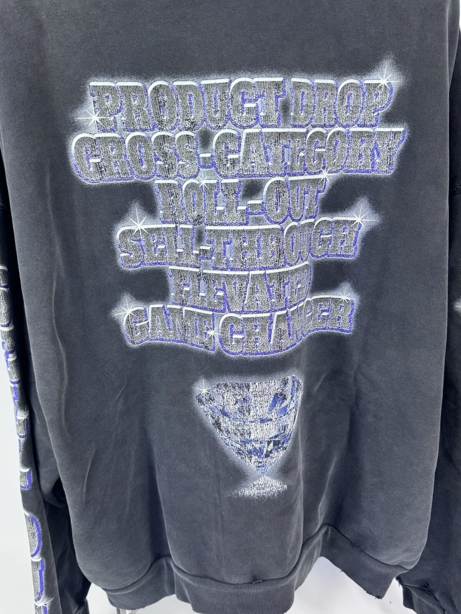 う*ぎ様 balenciaga バレンシアガ　see now buy now f Balenciaga - See Now Buy Now Print Hoodie Size: 4 FITS XL | eBay