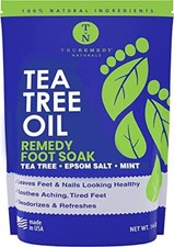 Tea Tree Oil Foot Soak w/ Epsom Salt Foot Bath Soak for Foot Odor Athletes Foot
