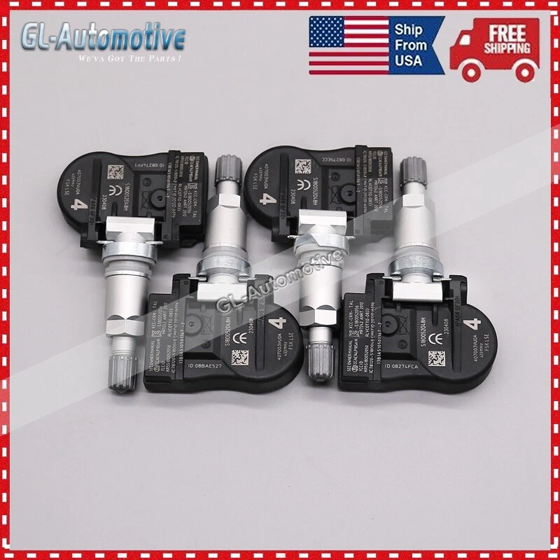 Juego de 4 sensores TPMS de neumáticos 40700-3VU0A para Nissan Rogue 2014 2015 2016 2017 NUEVO Foto 2 de 4