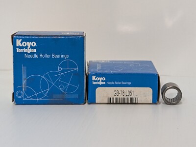 Pair of Koyo GB-78 Precision Needle Roller Bearing Full Complement Drawn Cup