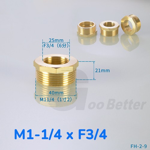 BSP Male to Female Brass Reducing Bush Pipe Fitting Water Adaptor Connector - Picture 18 of 27