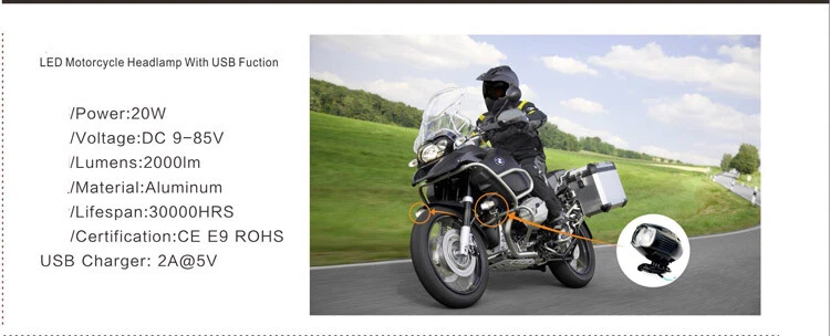 Luces antiniebla auxiliares lámpara más brillante para BMW R1200GS F800GS Foto 2 de 4