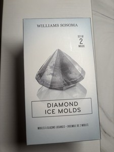 William Sonoma 2 Diamond ice mold New In Box