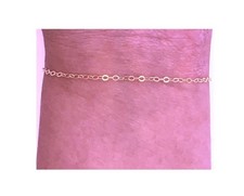 14k Rose Gold 7" 1.5mm Shiny Diamond Cut Flat Cable Bracelet Dainty USA MADE