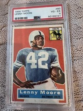1956 TOPPS #60 LENNY MOORE PSA 4
