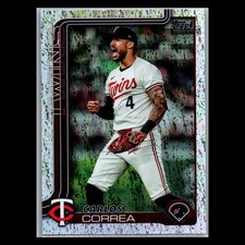 2025 Topps Baseball Series 1 #275 Carlos Correa Holofoil - Minnesota Twins