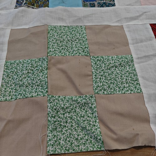 2 Vintage Quilt Toppers Handmade Farmhouse patchwork Cottage Granny Core Patches - Picture 10 of 12