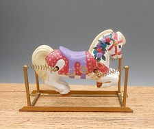 Vintage Doll's Spring Rocking Horse Toy Dollhouse Miniature 1:12