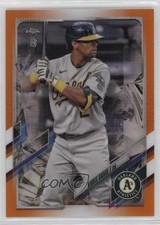 2021 Topps Chrome Ben Baller Edition Orange Refractor 17/25 Khris Davis #216 0c2